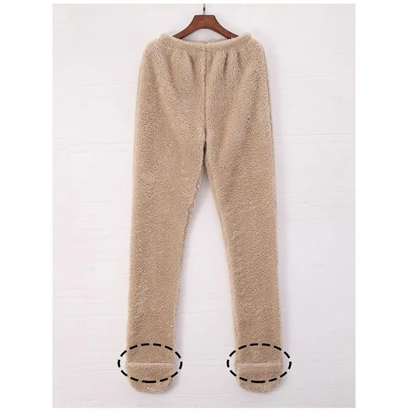 Coral Fleece Socks Leggings