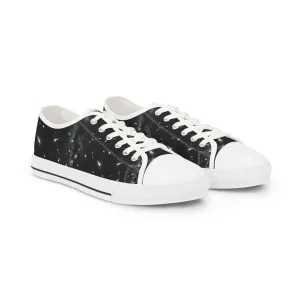 Cosmic Print Men's Low Top Sneakers - Trendy Casual Footwear for Space Lovers