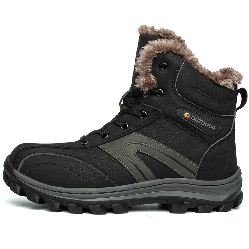 Cotton Shoes Winter Plus Velvet Warm Plus Size Hiking Boots