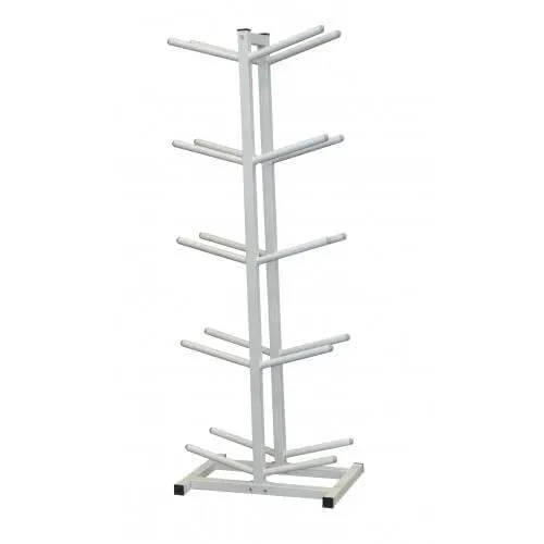Double-side Medicine Ball Stand, holds 10 balls - White Only