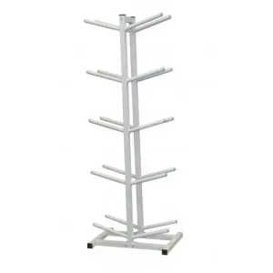 Double-side Medicine Ball Stand, holds 10 balls - White Only