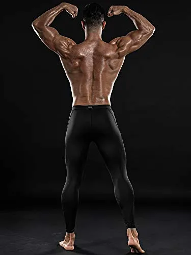DRSKIN Sports Tights Pants (L, Black)