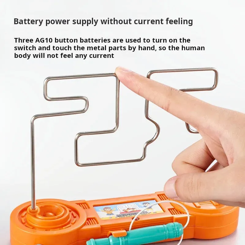 Electric Touch Maze Puzzle - Interactive Focus Training Game