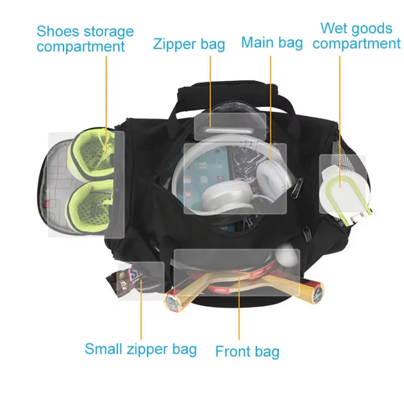 EliteFit Multi-Use Gym Bag for Travel & Training