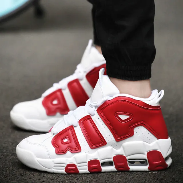 Fashion Men High Top Breathable Sneakers Male Vulcanized Shoes Mixed Color Sneakers Men PU Thick Bottom Shoes Men Zapatillas