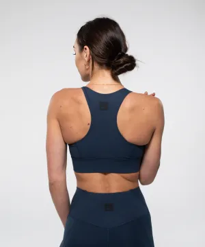 FIERCE Sports Bra in Steel Blue