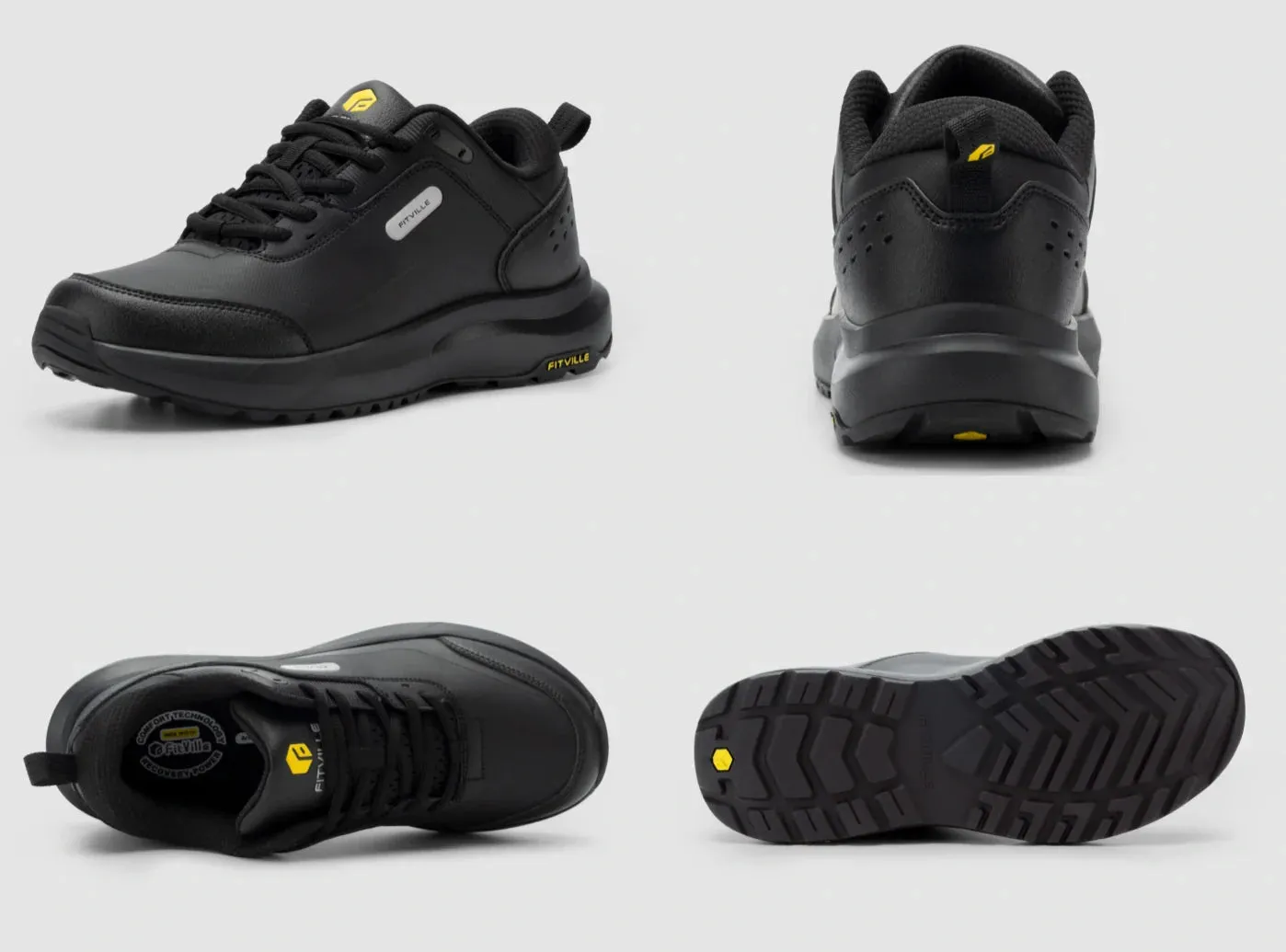 FitVille Men's Low-top Rugged Core Hiking Shoes by FitVille