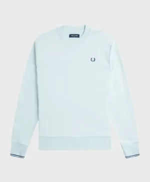 Fred Perry Crewneck Sweatshirt Light Ice/Midnight Navy