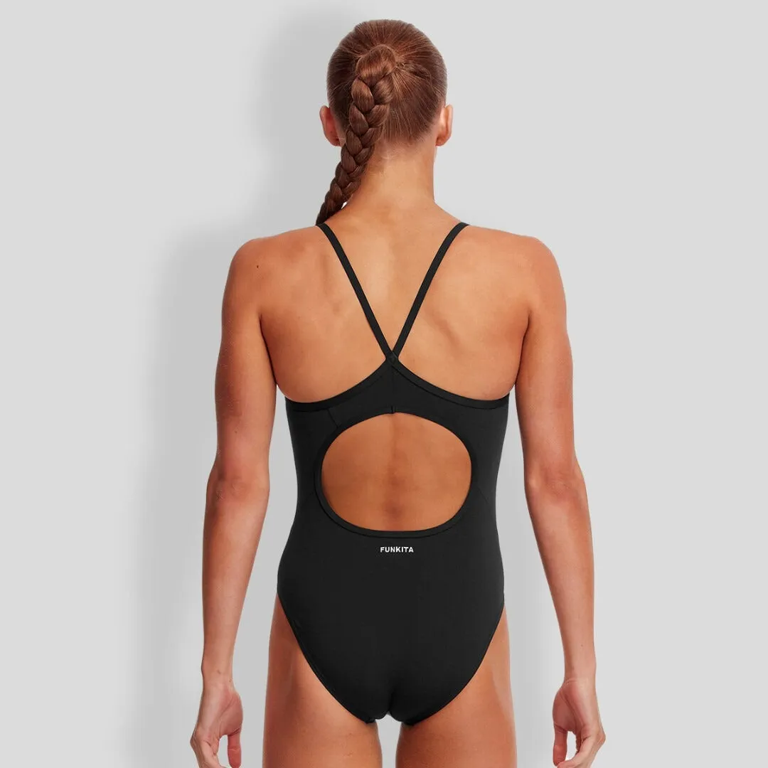 Funkita Girl's Diamond Back One Piece | Still Black