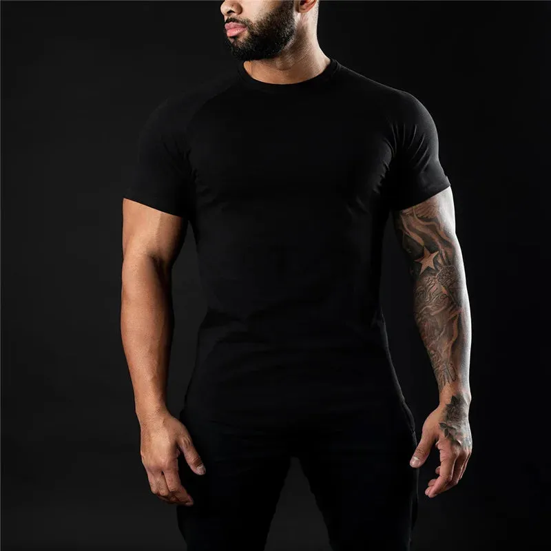 GENDAWAY Plain Gym T-shirt for Men