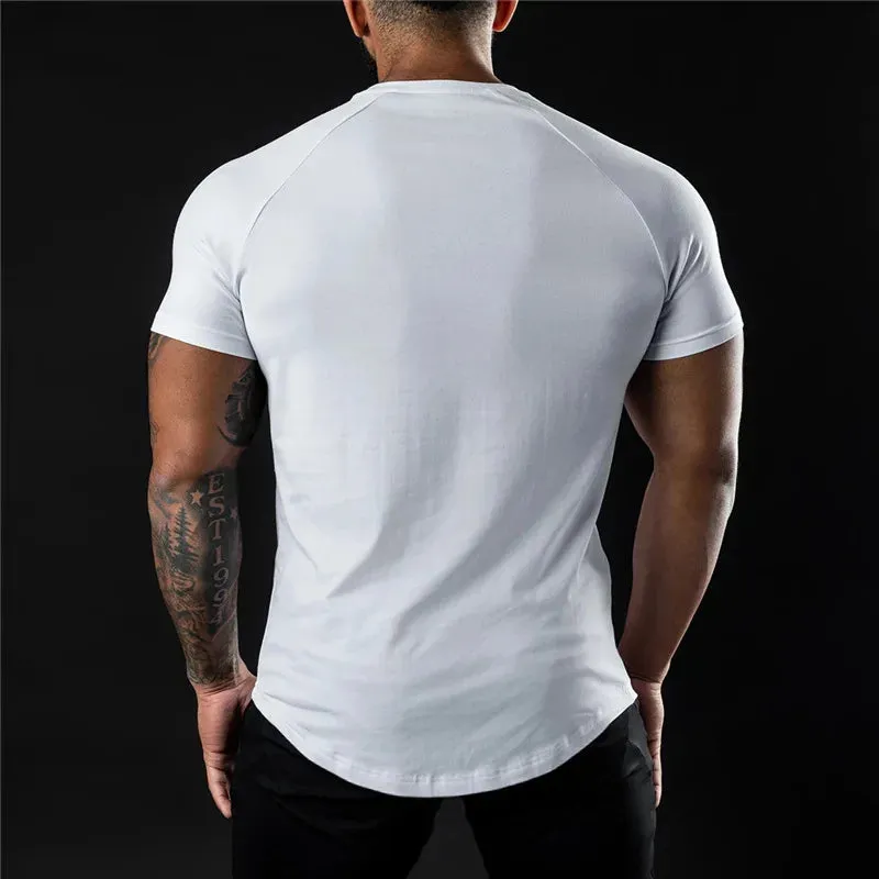 GENDAWAY Plain Gym T-shirt for Men