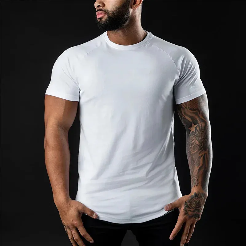 GENDAWAY Plain Gym T-shirt for Men