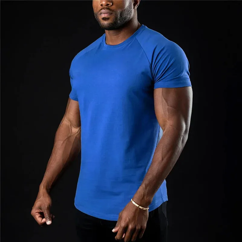 GENDAWAY Plain Gym T-shirt for Men