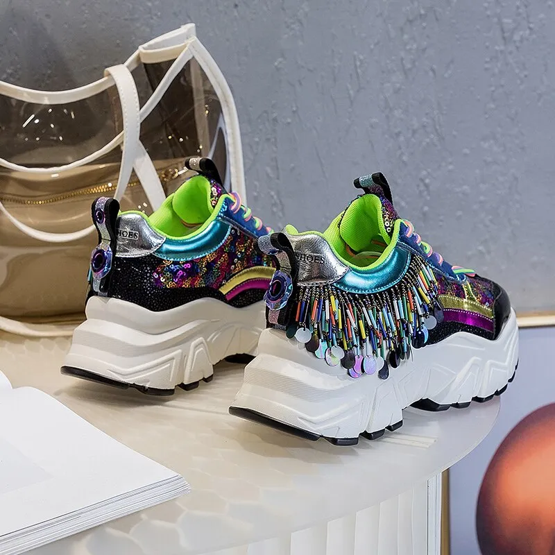 Genuine Leather Women's  Sneakers