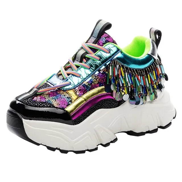Genuine Leather Women's  Sneakers