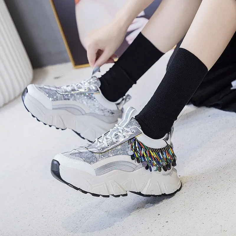Genuine Leather Women's  Sneakers