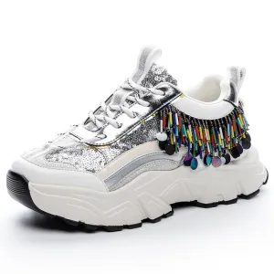 Genuine Leather Women's  Sneakers