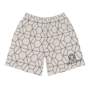 Geometric Active Training Workout Shorts (Beige)