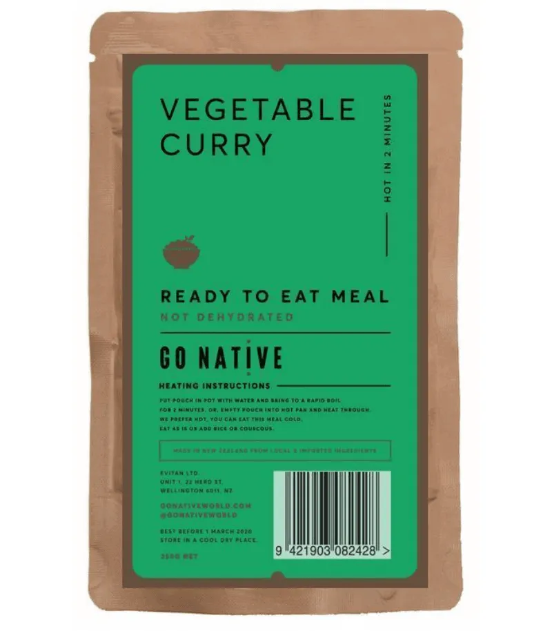 Go Native MRE Vegetable Curry