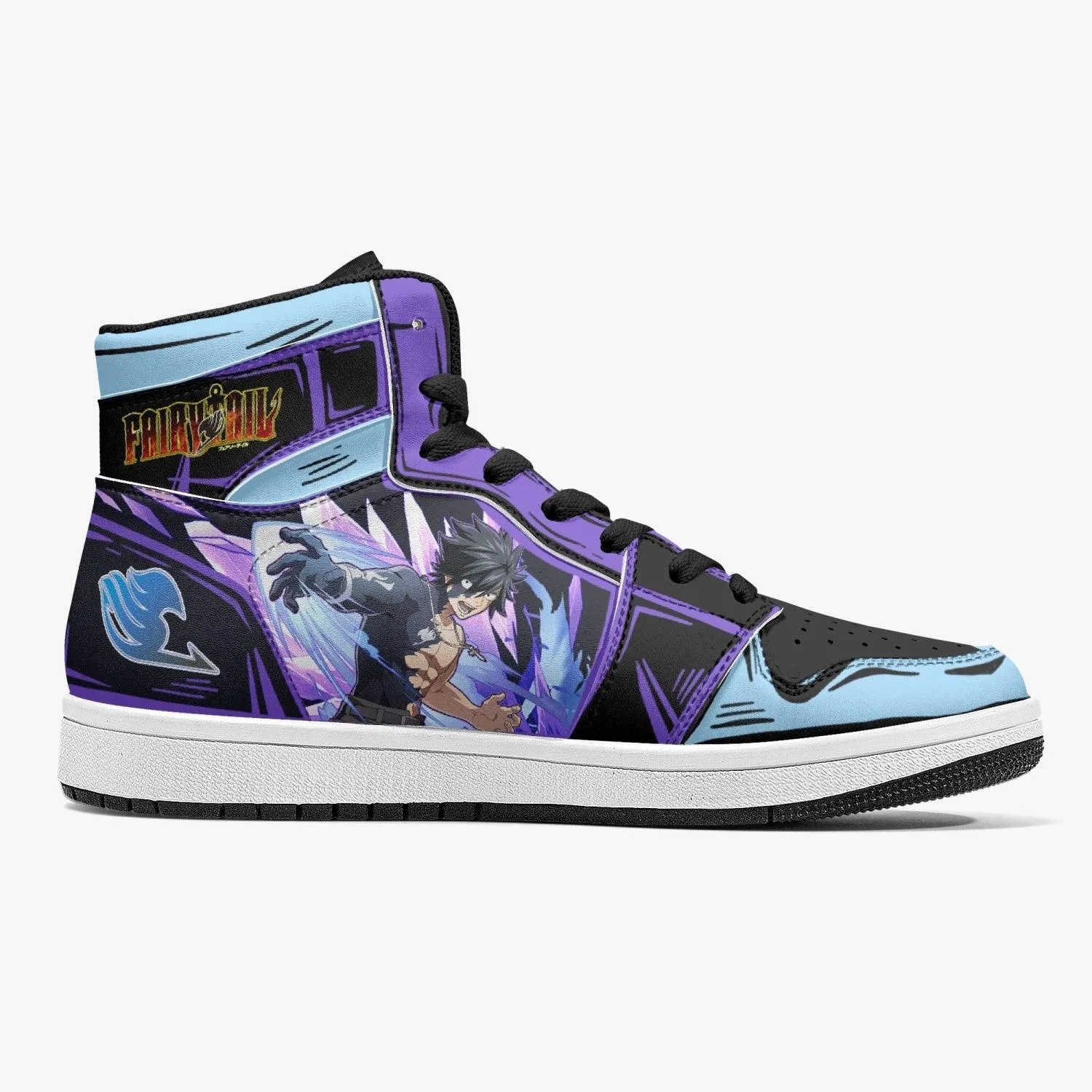 Gray Fullbuster Fairy Tail Mid 1 Basketball Shoes
