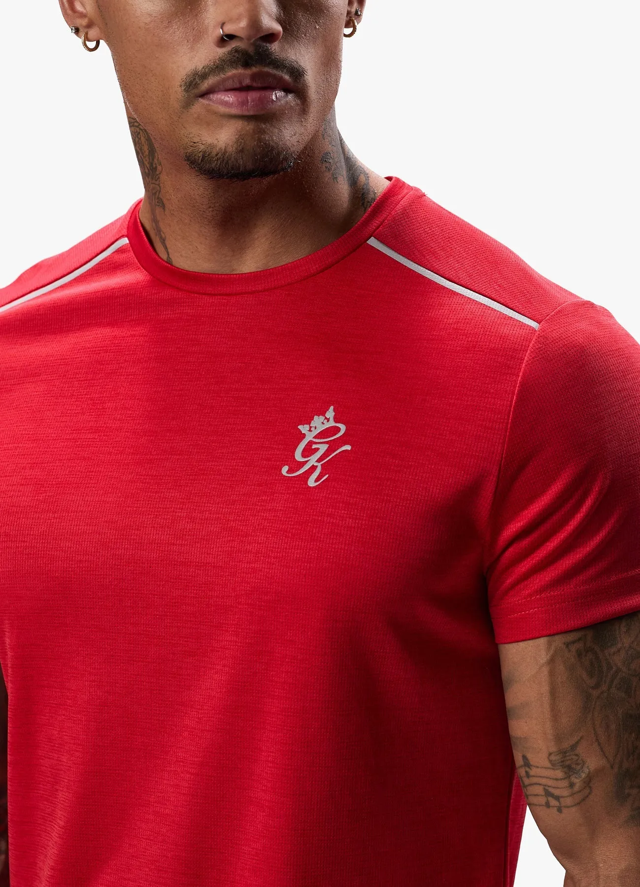 Gym King Flex T-shirt Pepper Red Marl
