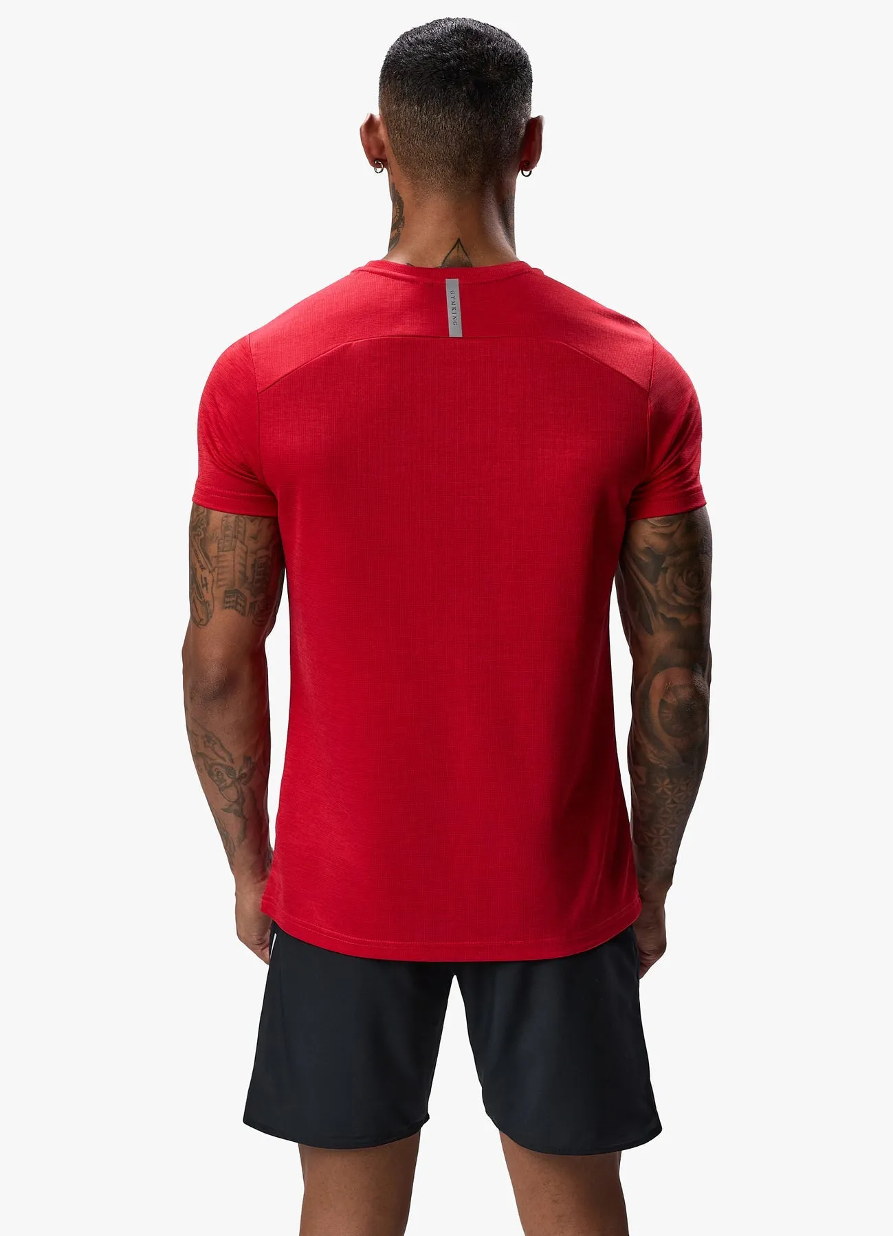 Gym King Flex T-shirt Pepper Red Marl