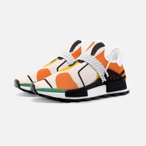 Hand painted abstract painting pattern Unisex Lightweight Custom shoes