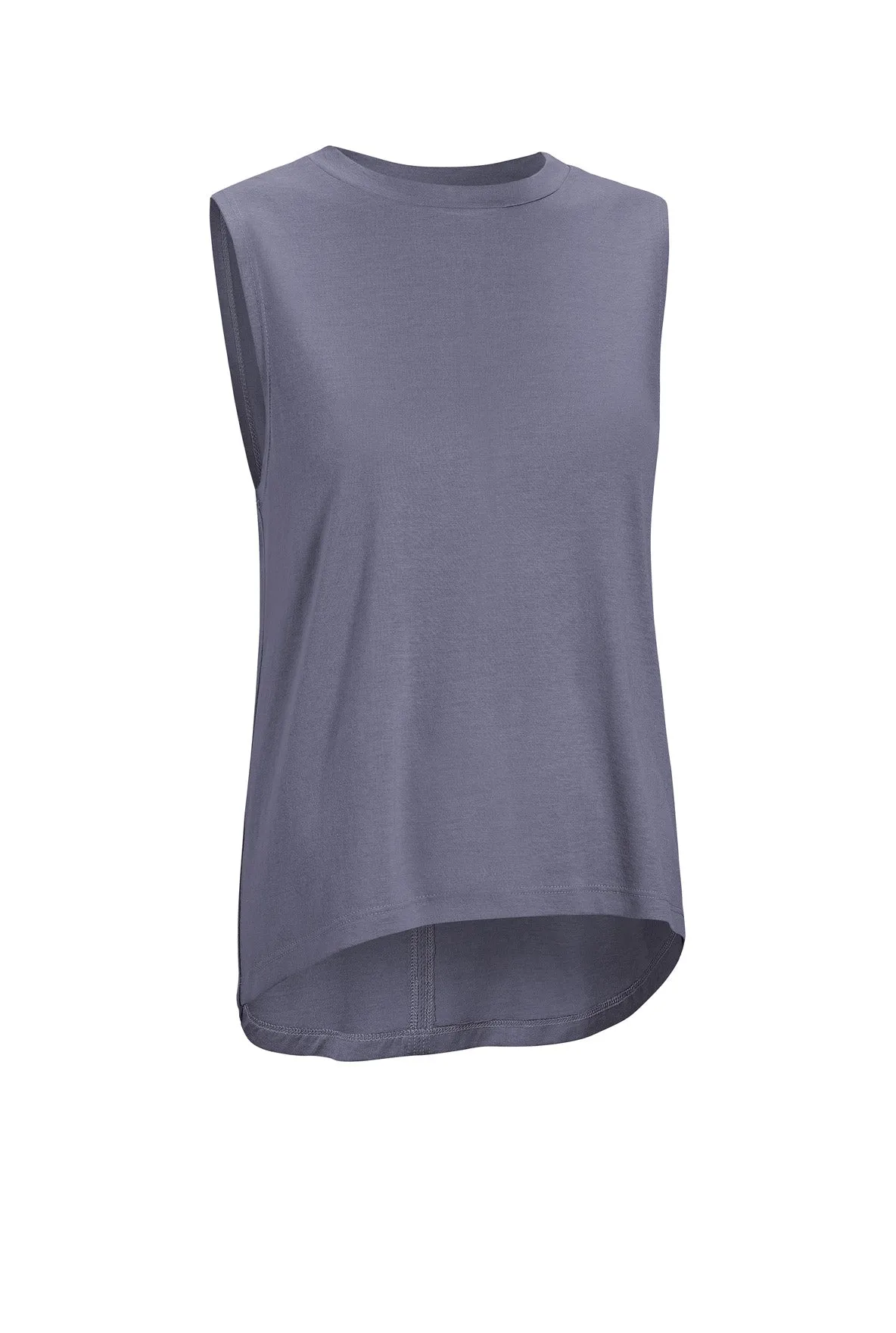 HC283 Slit Back Hi-Lo Muscle Tank