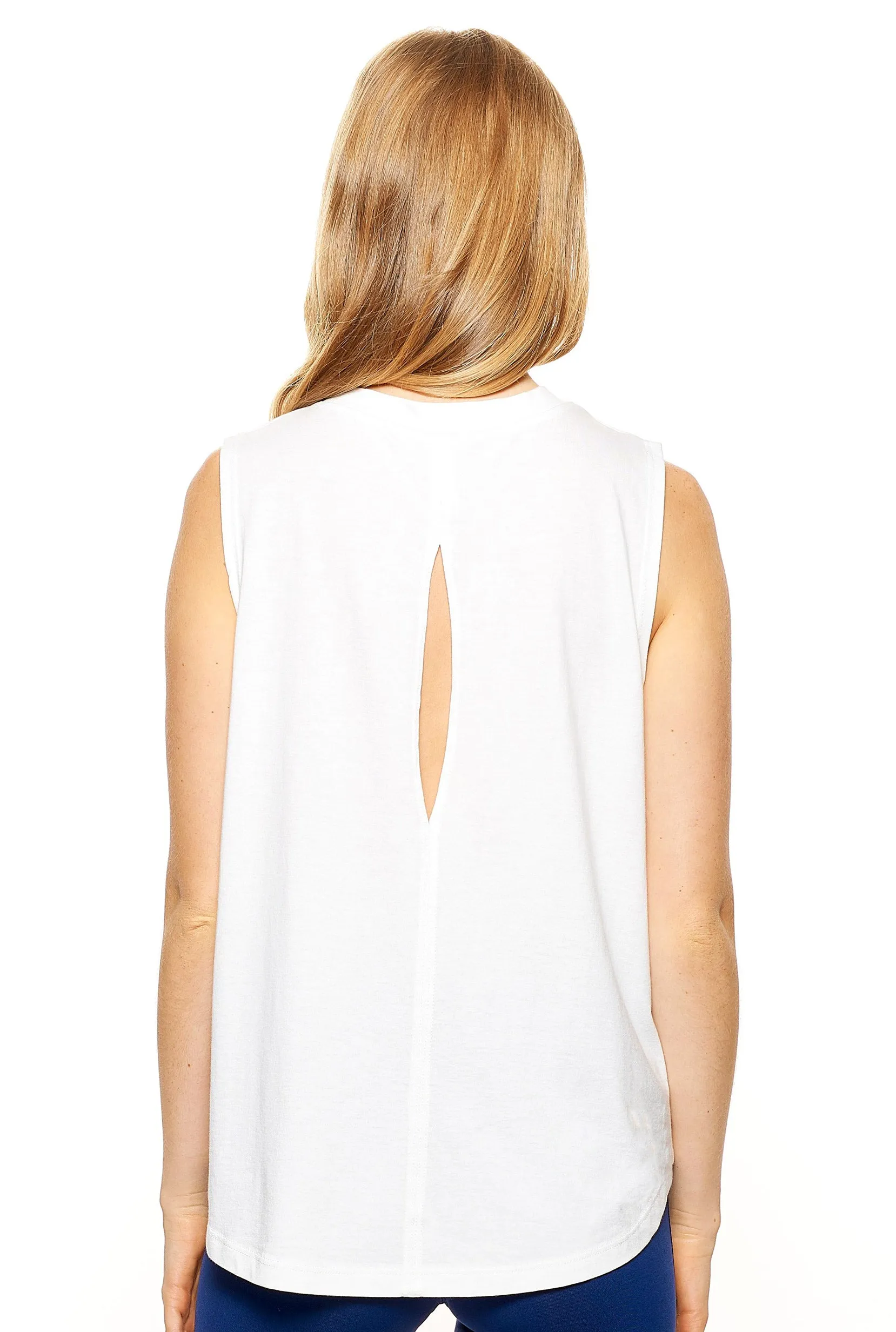 HC283 Slit Back Hi-Lo Muscle Tank
