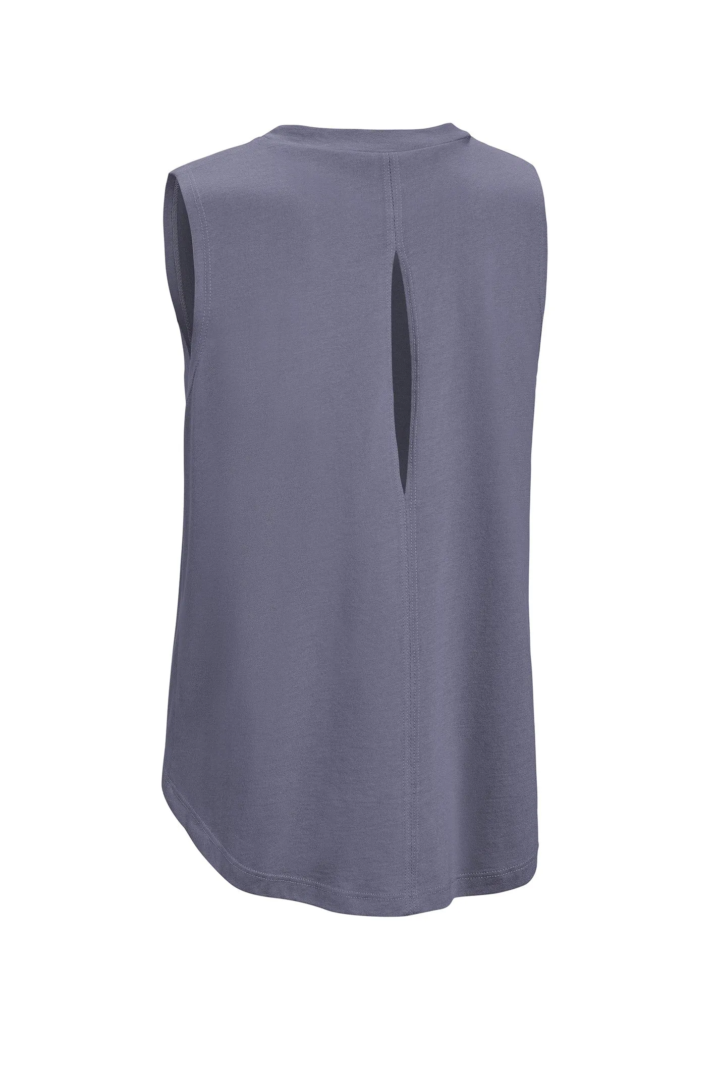 HC283 Slit Back Hi-Lo Muscle Tank