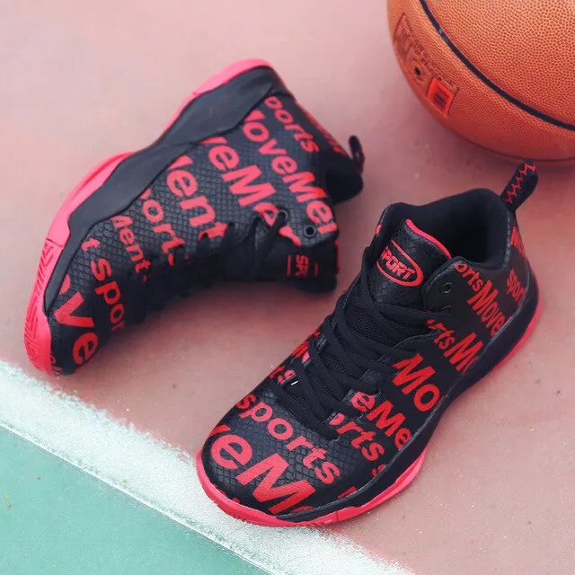 High Top Retro Basketball Trainers Shoes Mens Non-slip Outdoor Sports Casual Shoes Men Basketball Training Shoes Men Sneakers