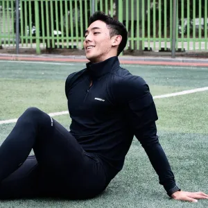 INSTOCK-men's long-sleeved quick-drying training suit