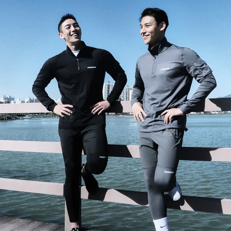 INSTOCK-men's long-sleeved quick-drying training suit