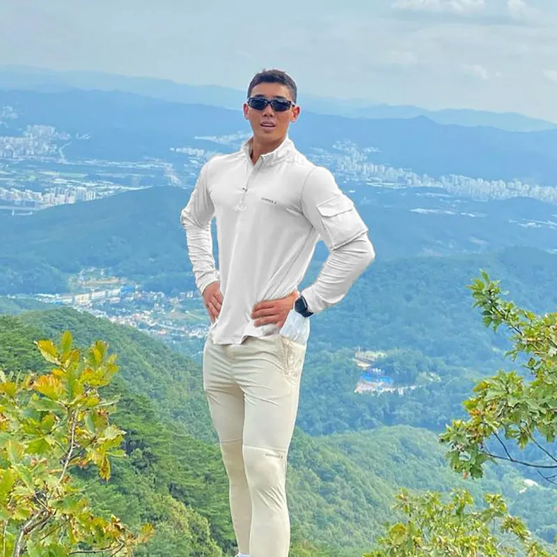 INSTOCK-men's long-sleeved quick-drying training suit