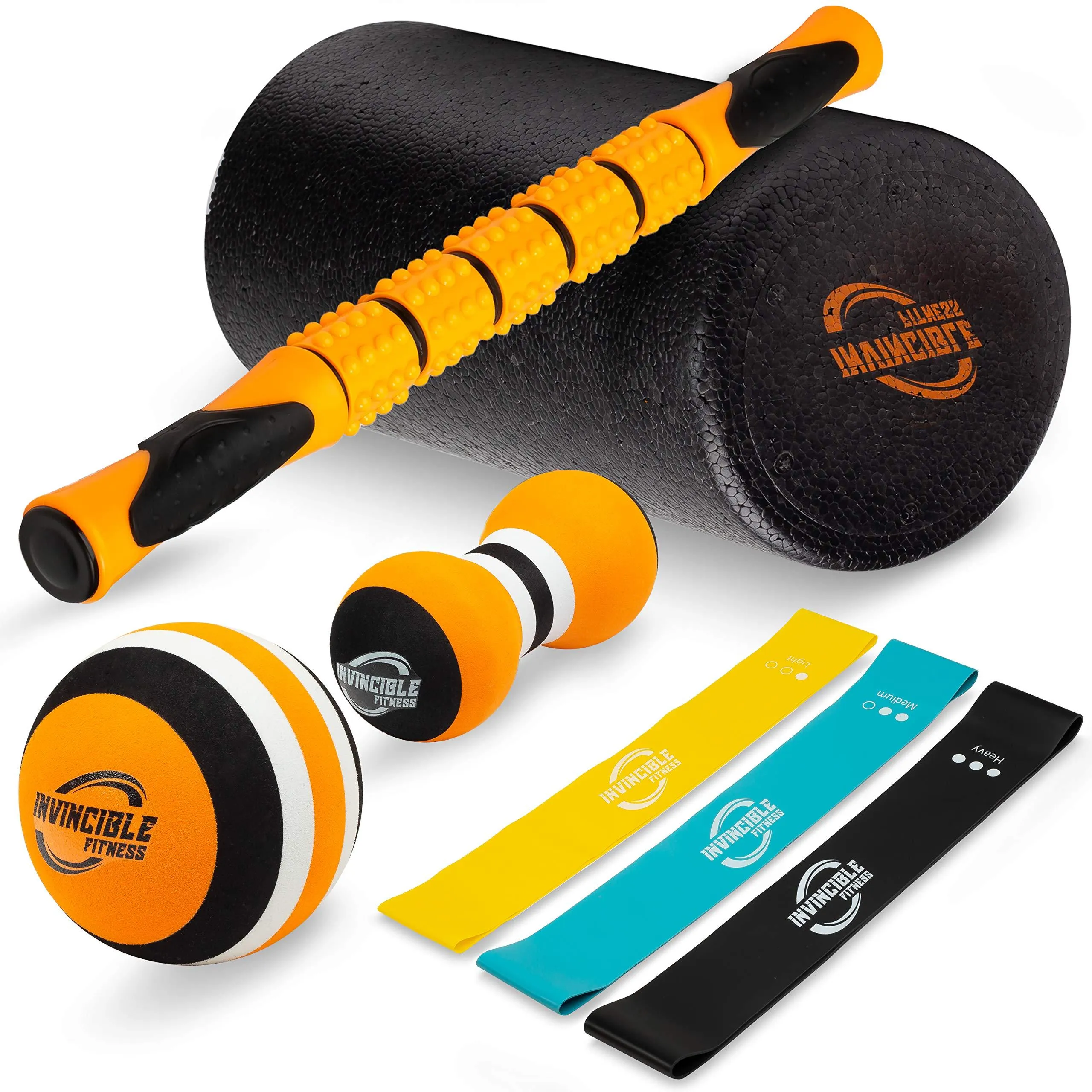 Invincible Fitness Foam Roller Set