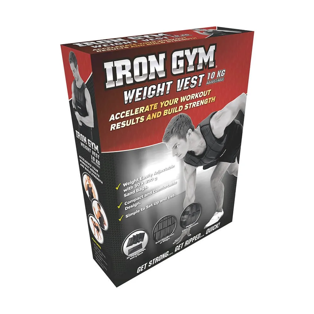 Iron Gym 10kg Adjustable Weighted Vest