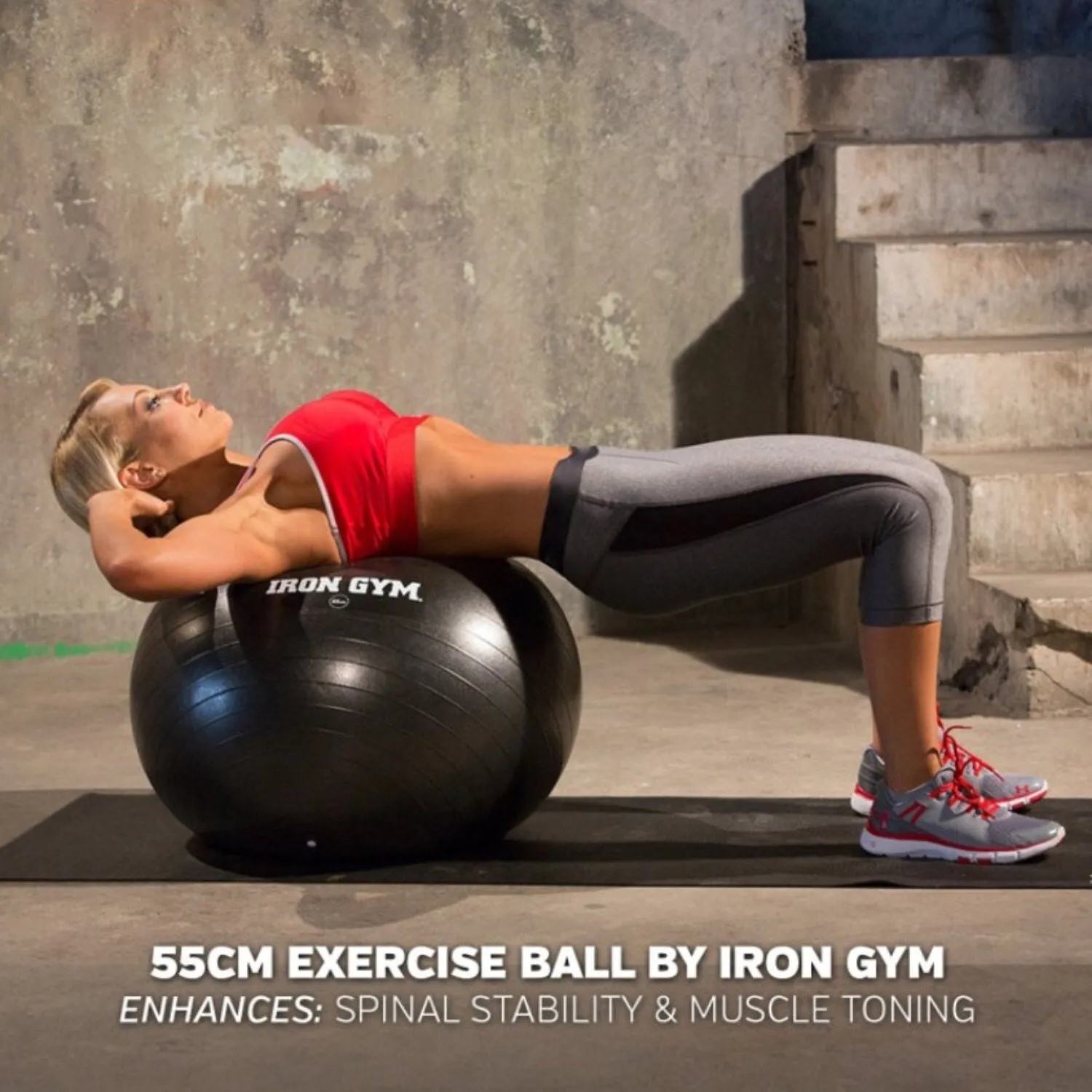 Iron Gym Essential Exercise Ball and Pump