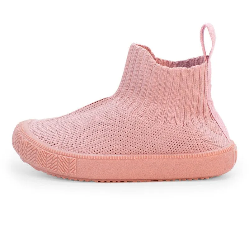 Jan & Jul Hi-Top Knit Me-Put-On Sneaker Shoes