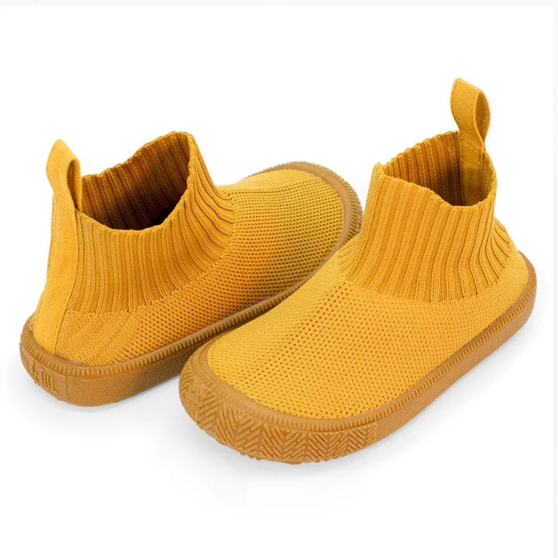 Jan & Jul Hi-Top Knit Me-Put-On Sneaker Shoes