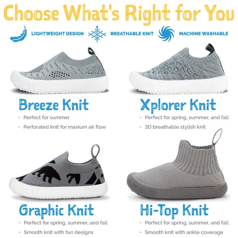 Jan & Jul Hi-Top Knit Me-Put-On Sneaker Shoes