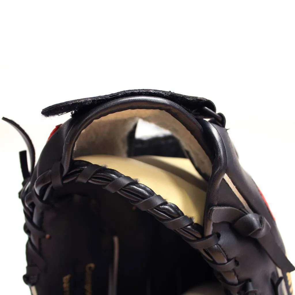 JL-120 Vinyl baseball glove, Outfield, size 12, Black