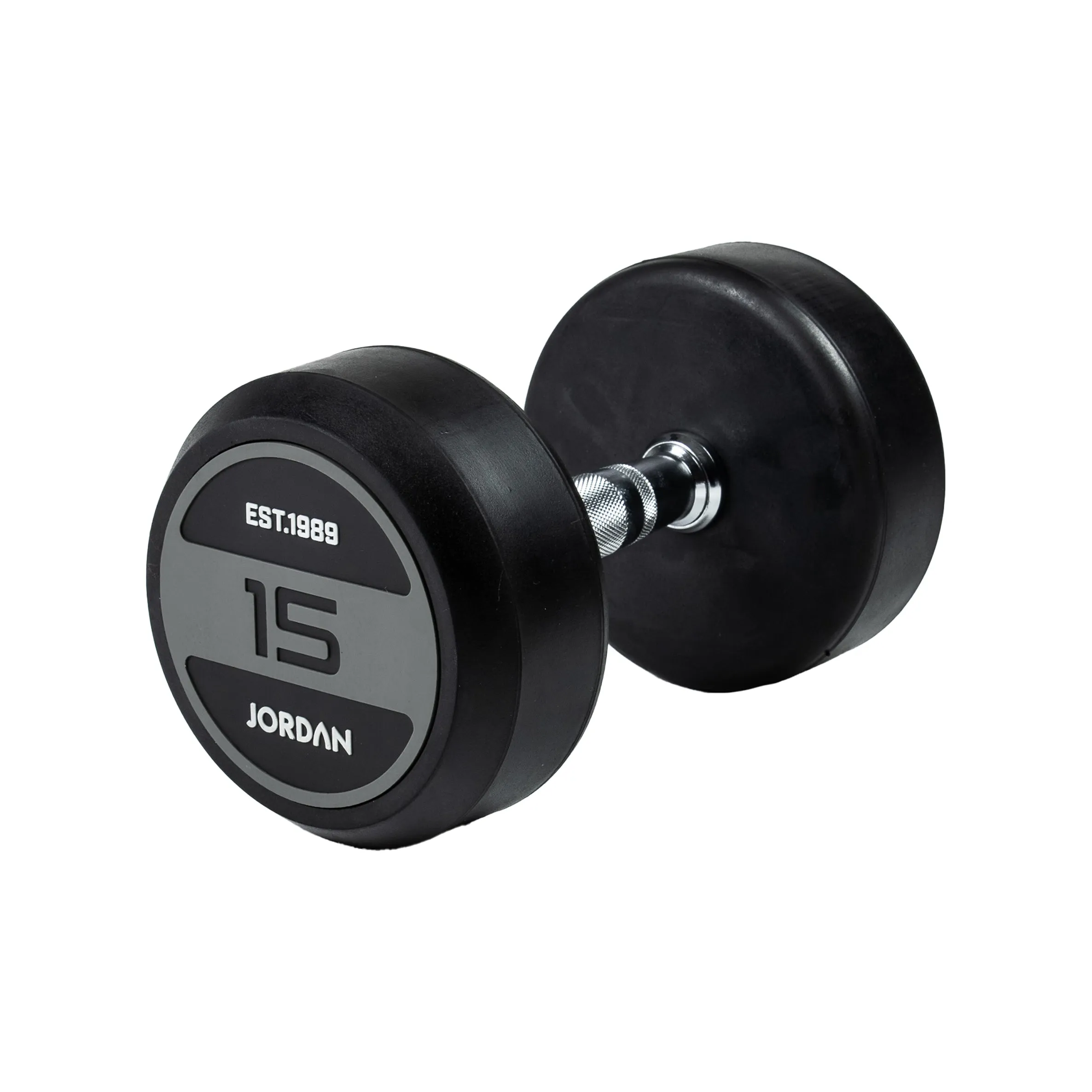 JORDAN® Rubber Dumbbells - Up to 70kg (Grey)