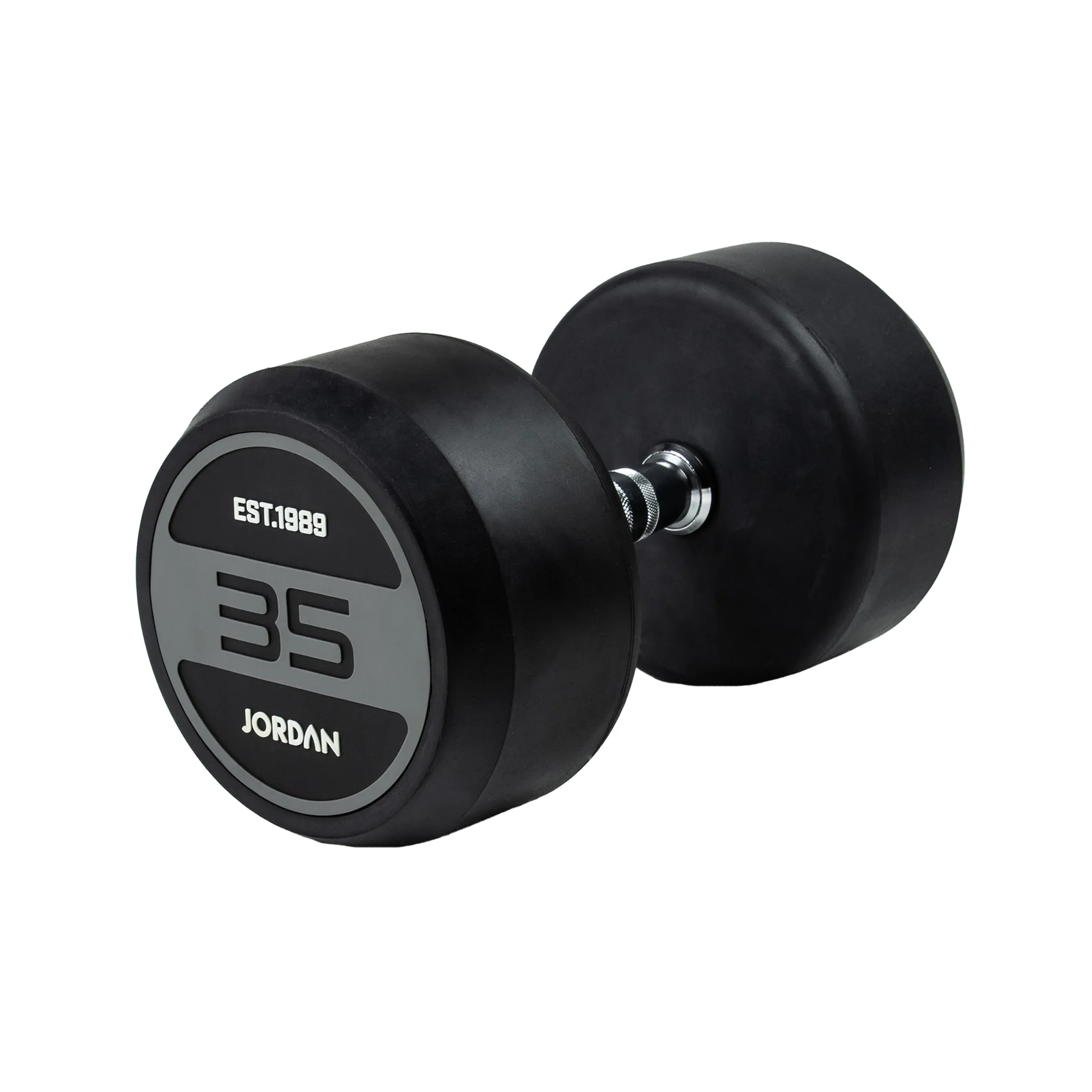 JORDAN® Rubber Dumbbells - Up to 70kg (Grey)