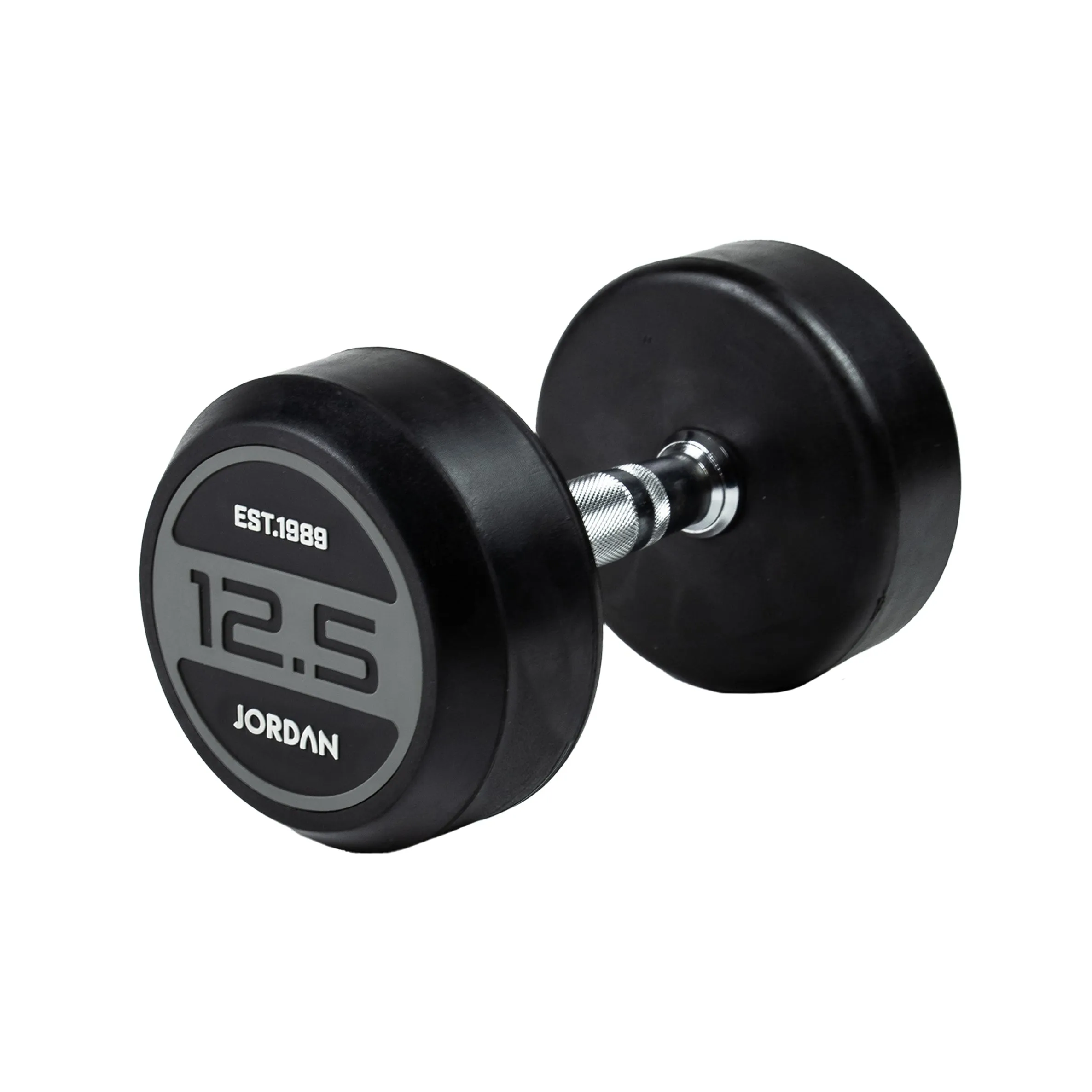JORDAN® Rubber Dumbbells - Up to 70kg (Grey)