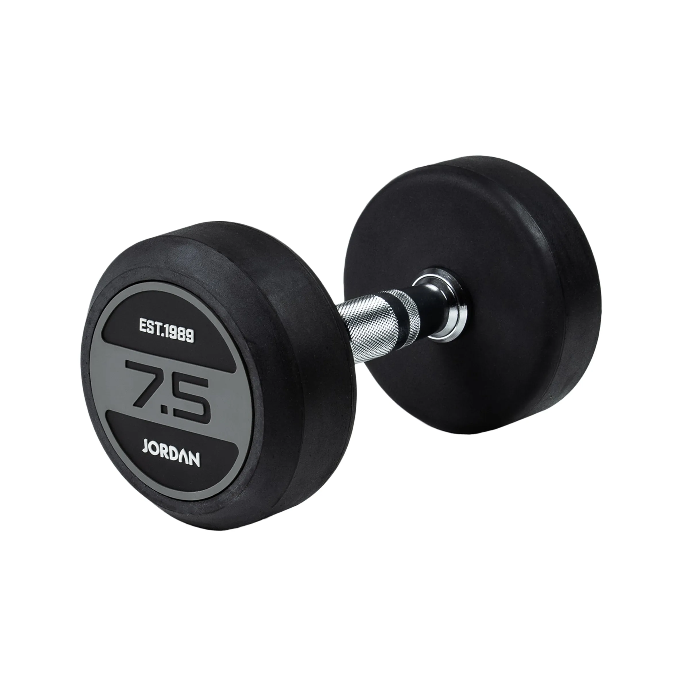 JORDAN® Rubber Dumbbells - Up to 70kg (Grey)
