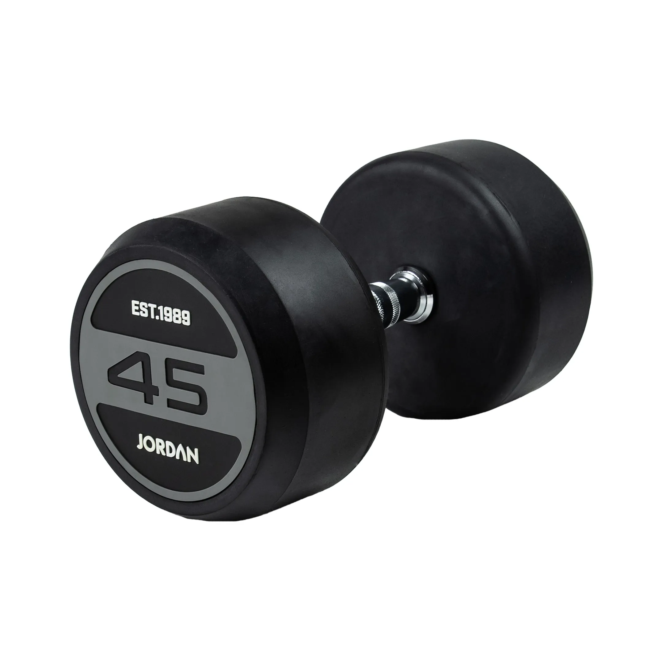 JORDAN® Rubber Dumbbells - Up to 70kg (Grey)