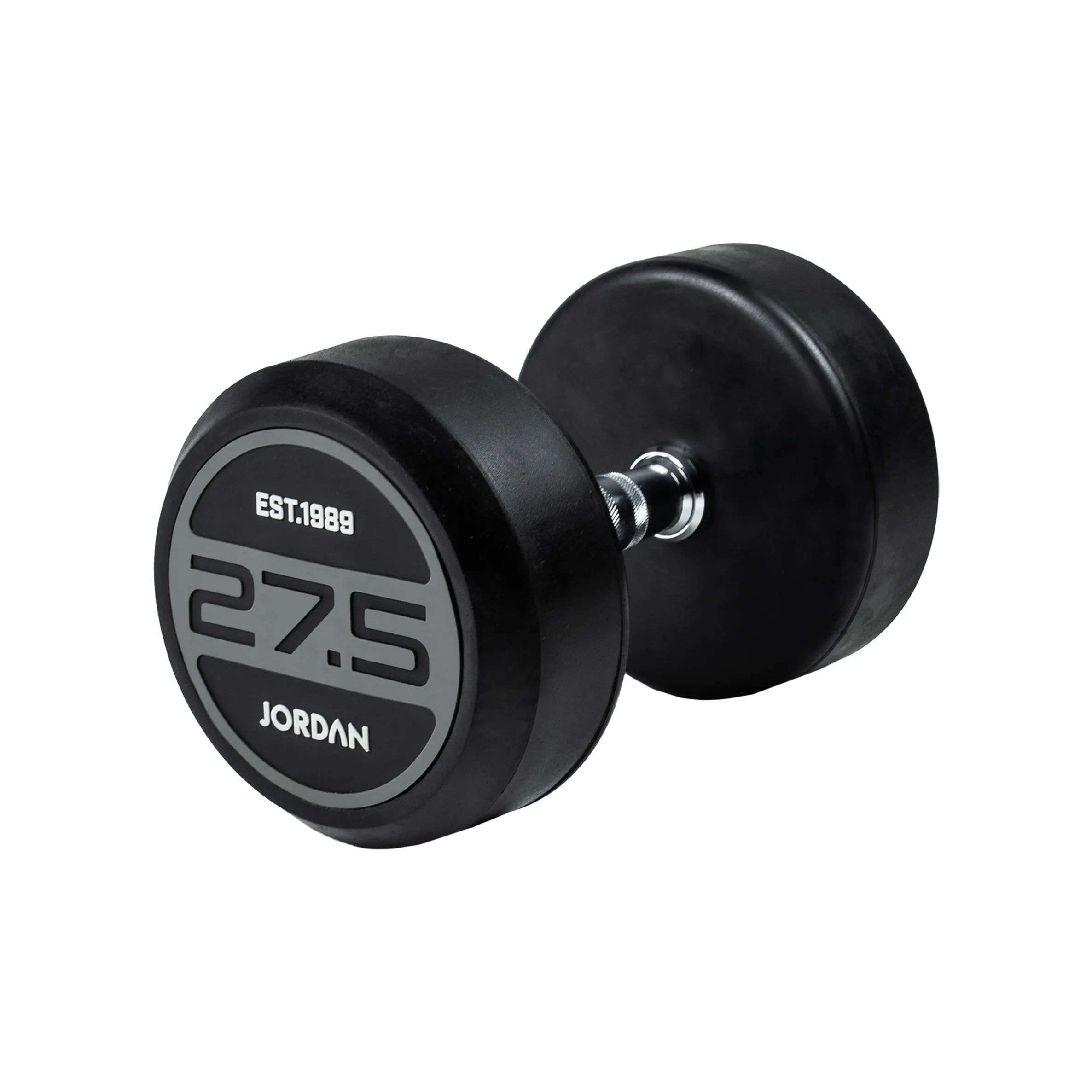 JORDAN® Rubber Dumbbells - Up to 70kg (Grey)