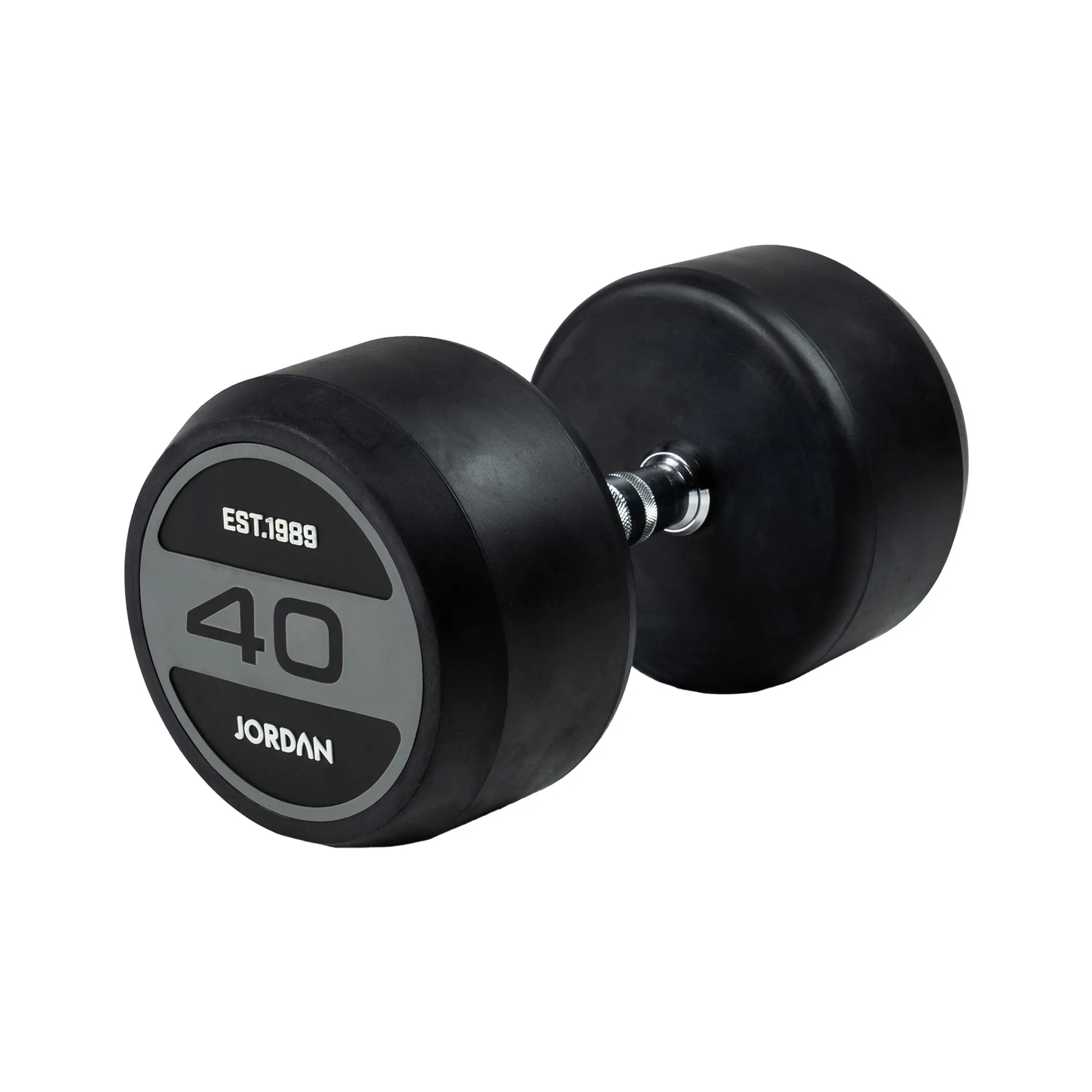 JORDAN® Rubber Dumbbells - Up to 70kg (Grey)