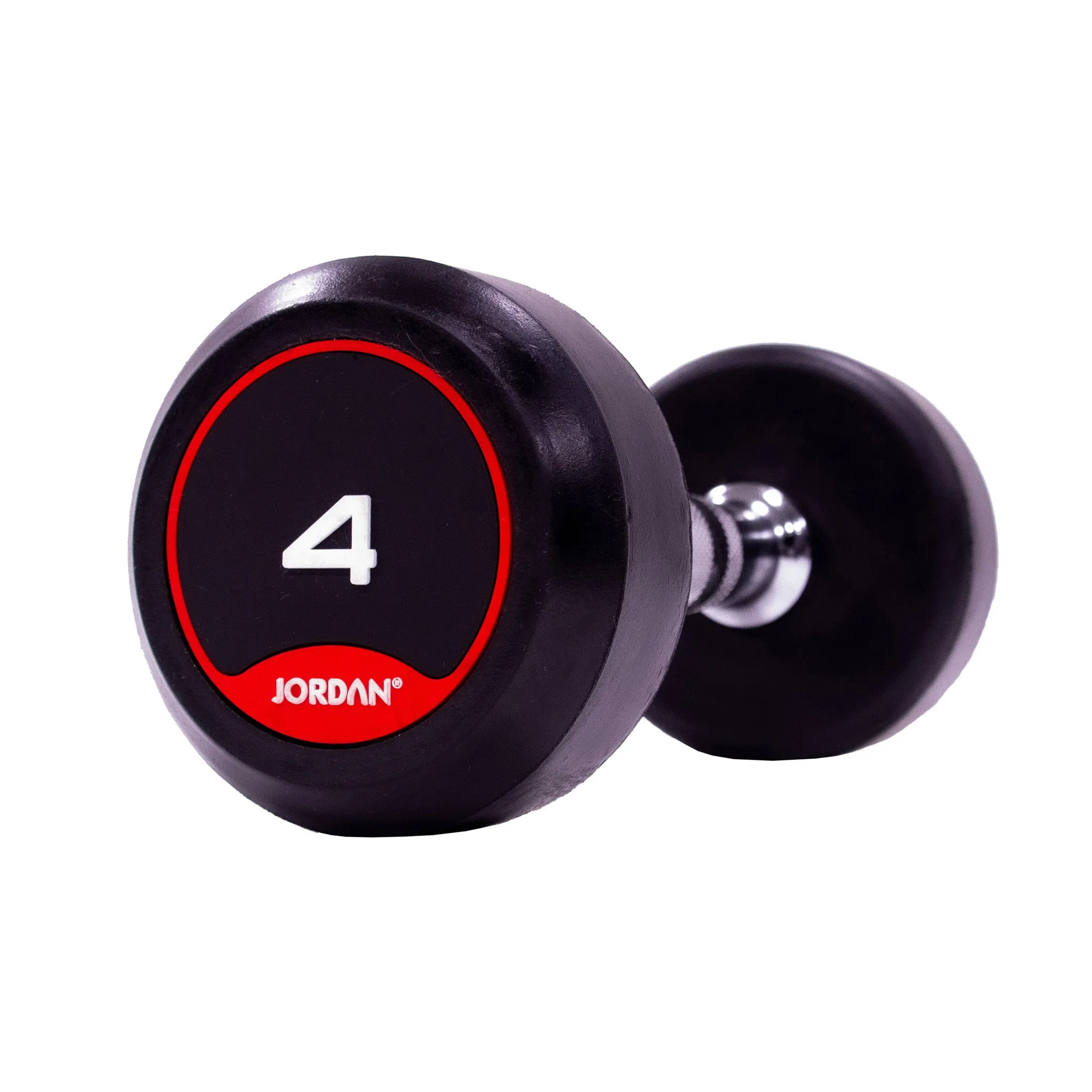 JORDAN® Rubber Dumbbells - Up to 70kg (Red)