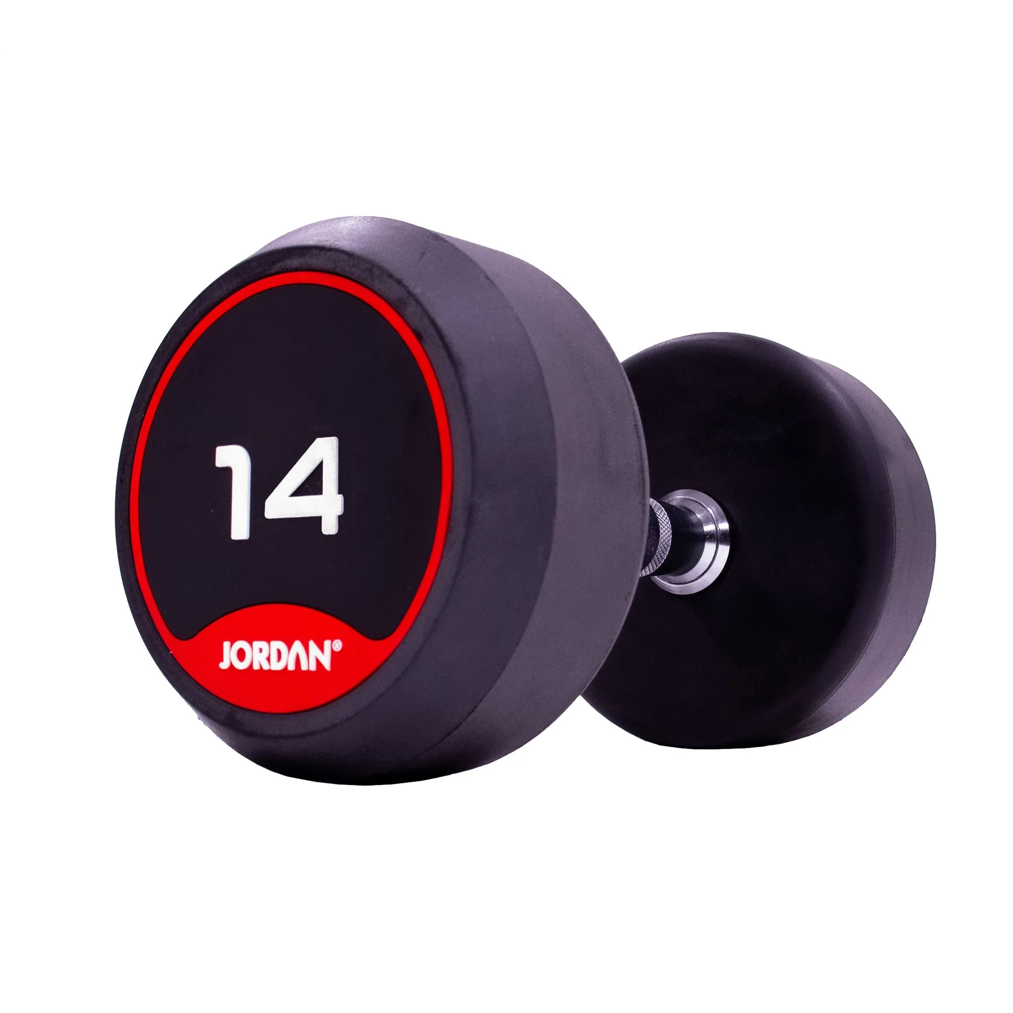 JORDAN® Rubber Dumbbells - Up to 70kg (Red)